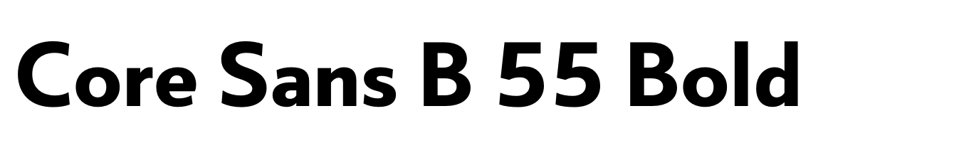 Core Sans B 55 Bold
